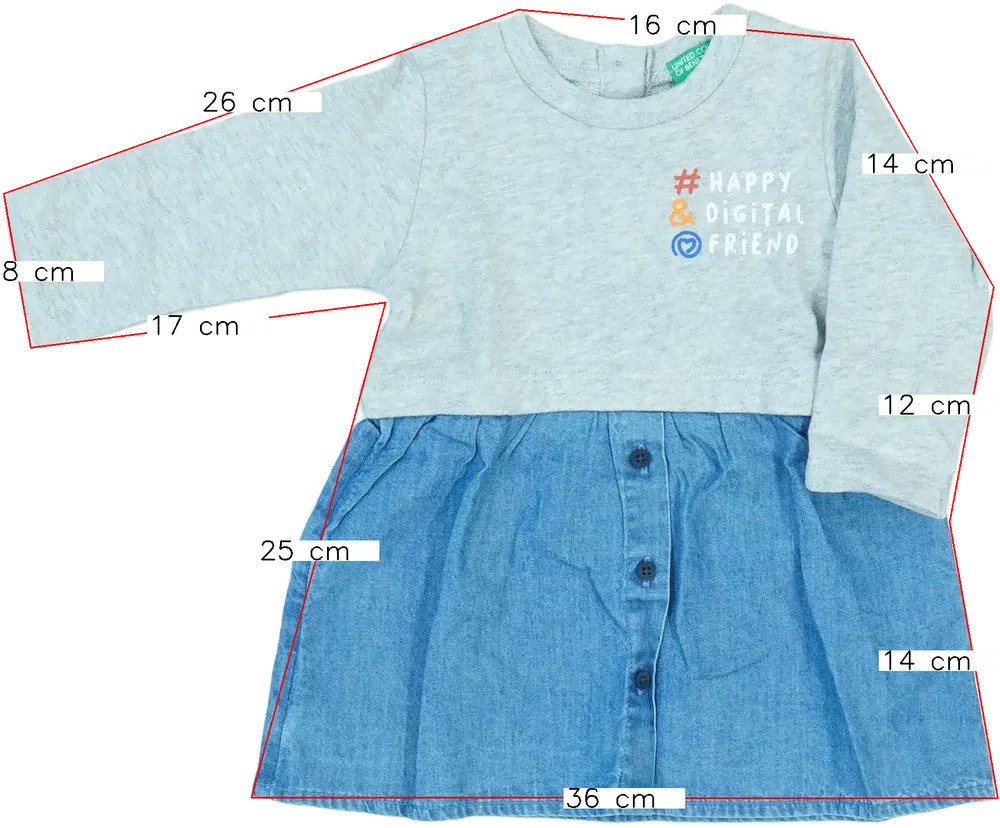 Kék Benetton Ruha EU 62 / UK 0-3 hónap / US 0-3 hónap