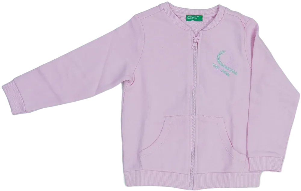 Rózsaszín Benetton Pulóver EU 104 / UK 4 év / US 4T/XS