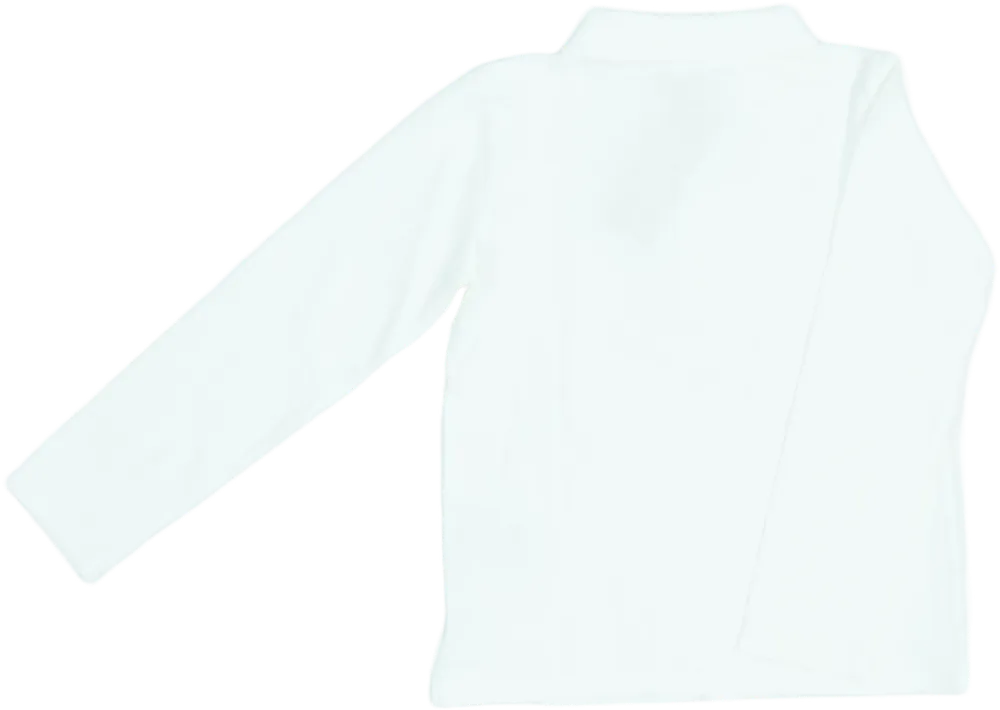 Fehér Benetton Galléros póló EU 110 / UK 5 év / US 5 év/XS