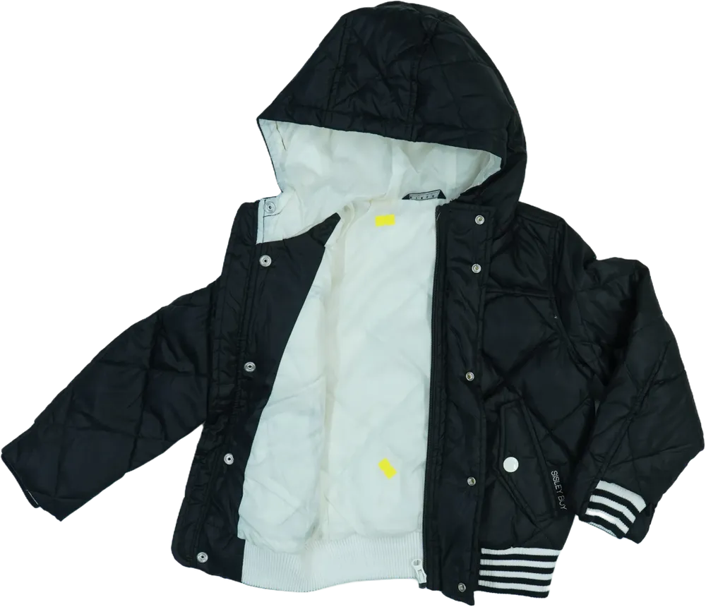 Fekete Sisley Átmeneti kabát EU 110 / UK 5 év / US 5 év/XS