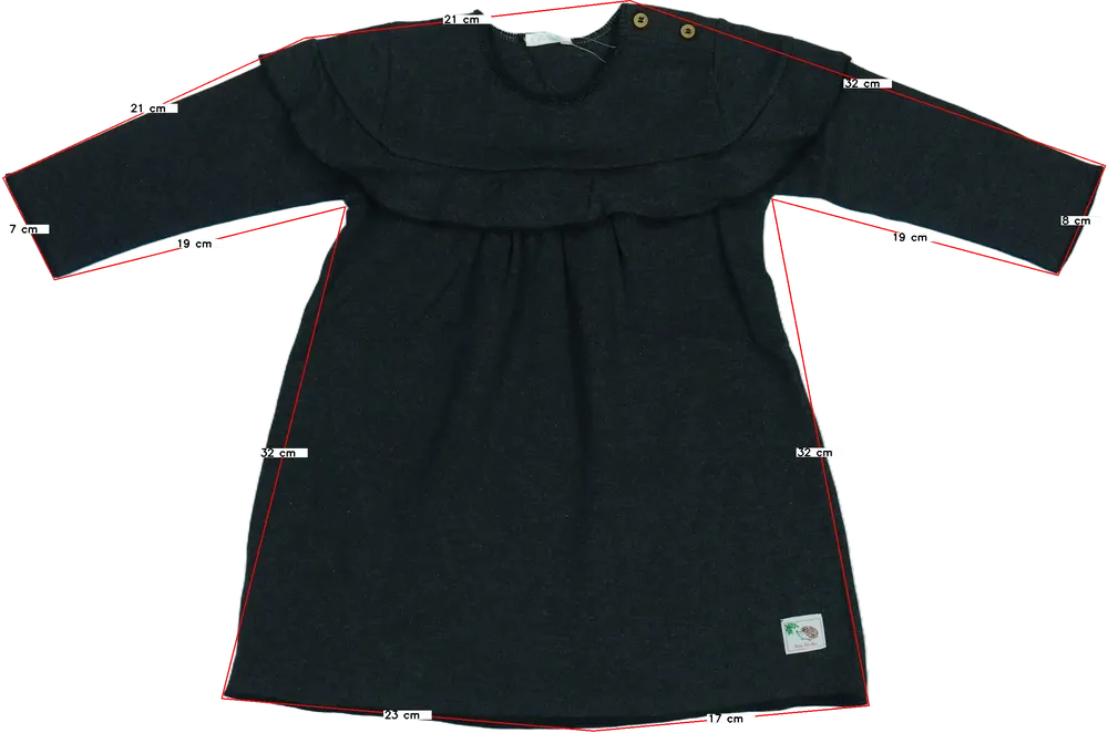 Szürke Benetton Ruha EU 80 / UK 9-12 hónap / US 12 hónap