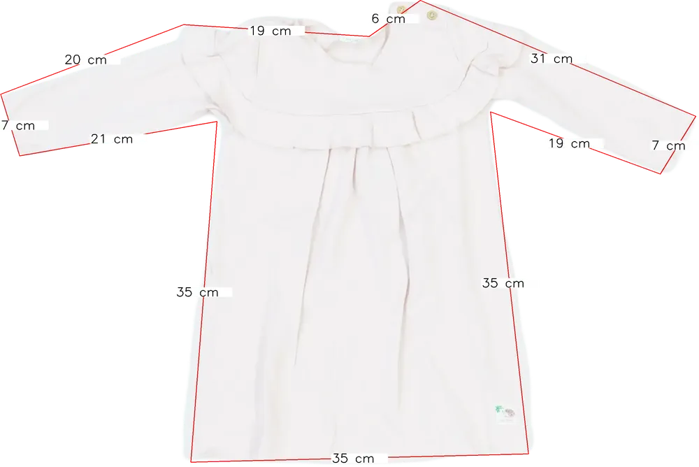 Rózsaszín Benetton Ruha EU 86 / UK 12-18 hónap / US 18 hónap