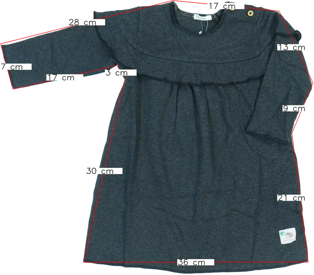 Szürke Benetton Ruha EU 68 / UK 3-6 hónap / US 3-6 hónap