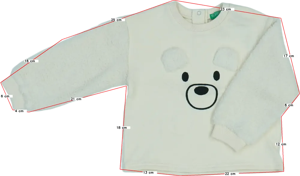 Barna Benetton Pulóver EU 98 / UK 3 év / US 3T