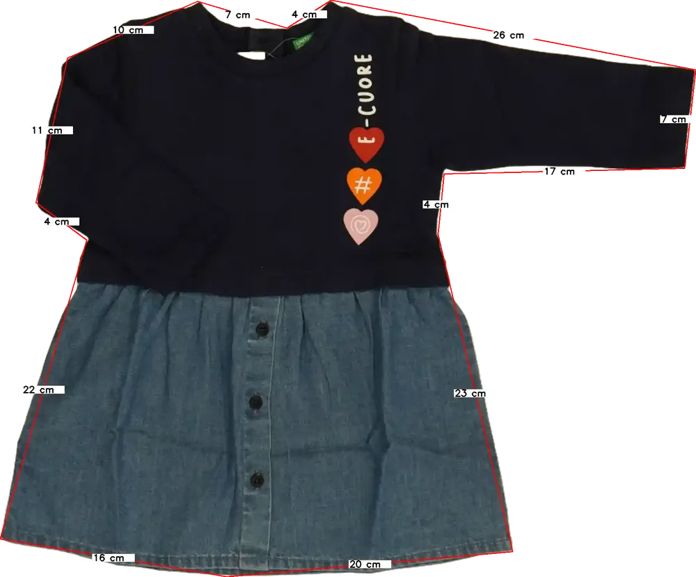 Kék Benetton Ruha EU 62 / UK 0-3 hónap / US 0-3 hónap