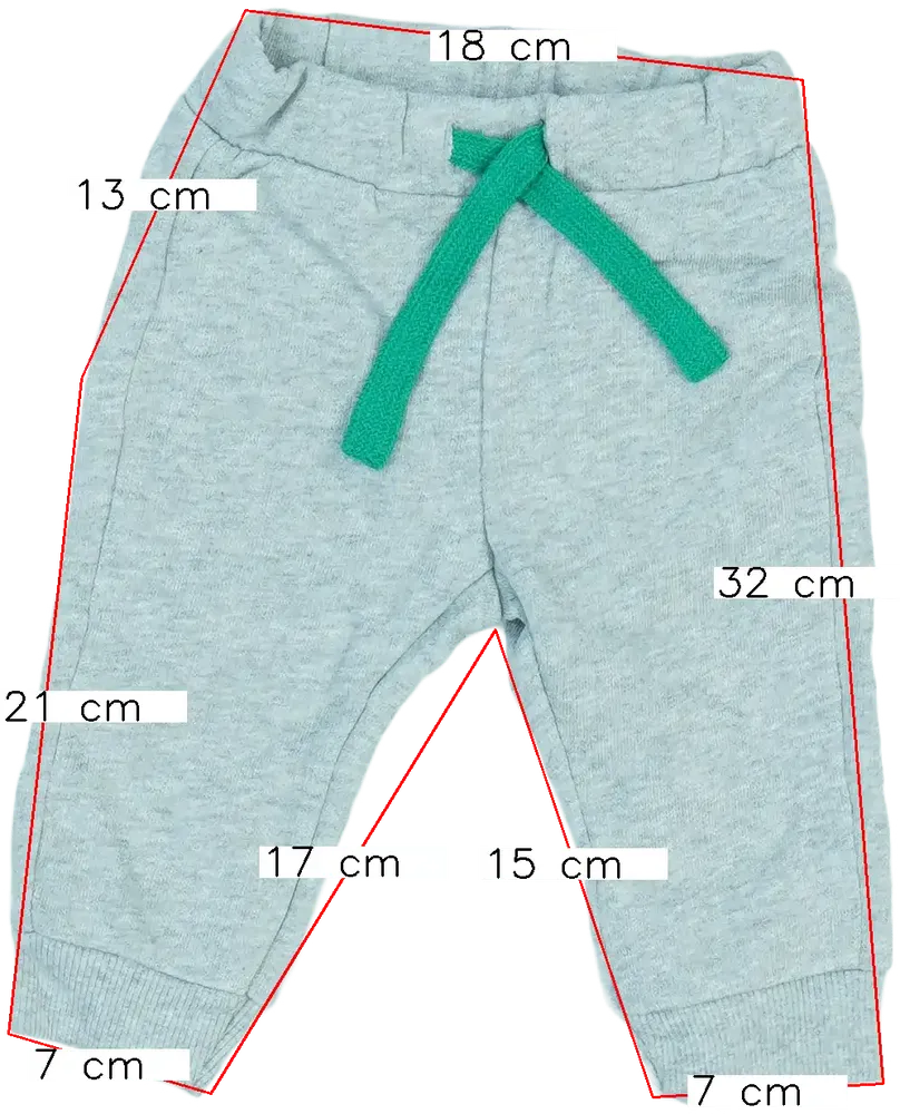 Szürke Benetton Melegítőnadrág EU 68 / UK 3-6 hónap / US 3-6 hónap