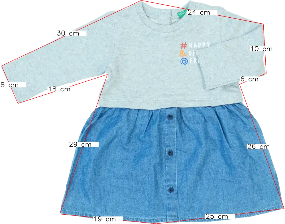 Kék Benetton Ruha EU 86 / UK 12-18 hónap / US 18 hónap