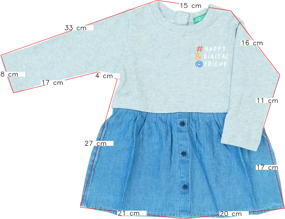 Kék Benetton Ruha EU 74 / UK 6-9 hónap / US 6-9 hónap
