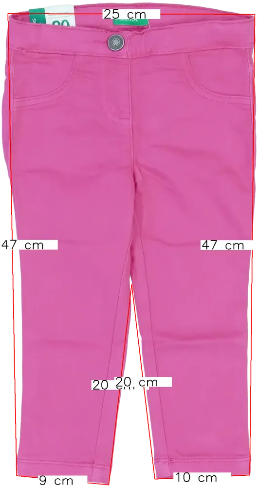 Rózsaszín Benetton Hosszúnadrág EU 92 / UK 2 év / US 2T