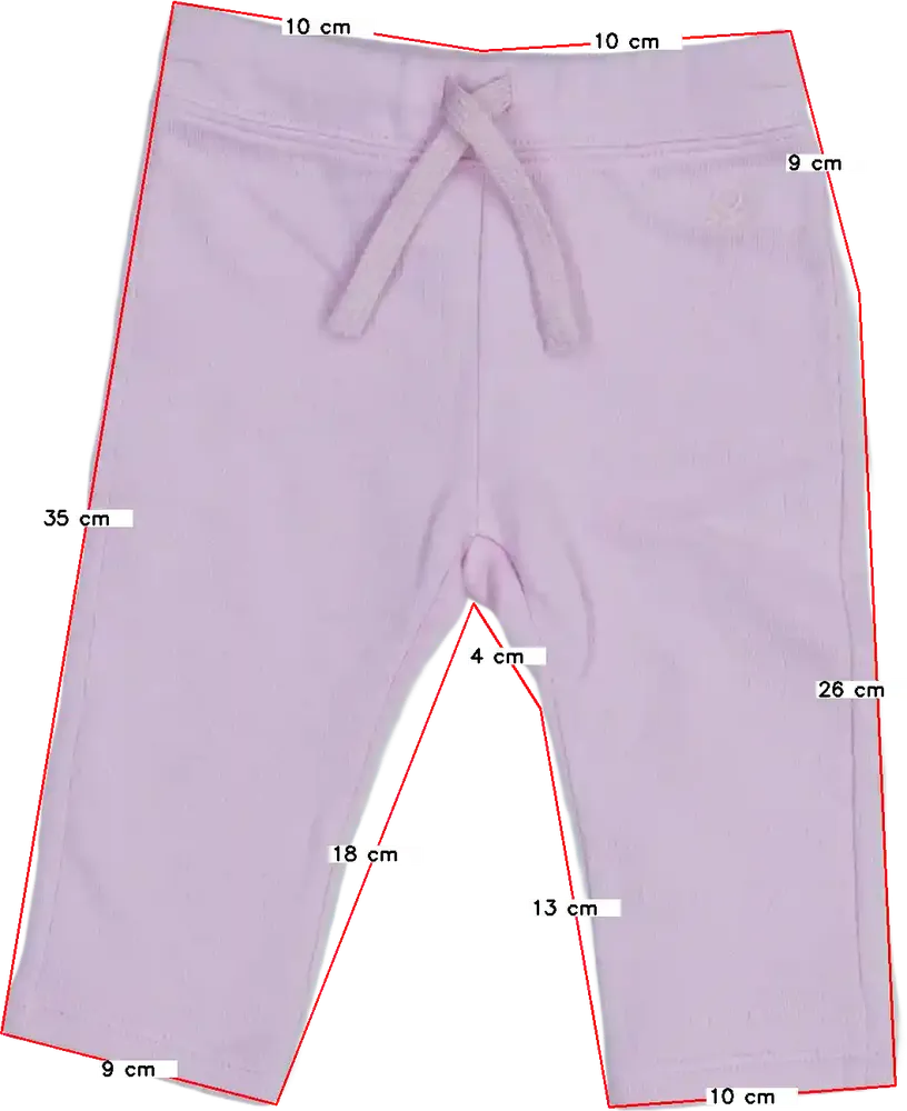 Rózsaszín Benetton Melegítőnadrág EU 74 / UK 6-9 hónap / US 6-9 hónap