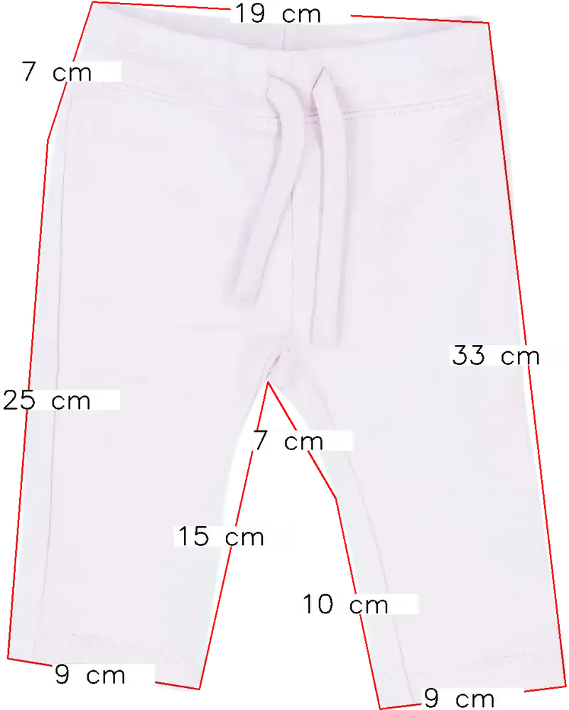 Rózsaszín Benetton Melegítőnadrág EU 62 / UK 0-3 hónap / US 0-3 hónap