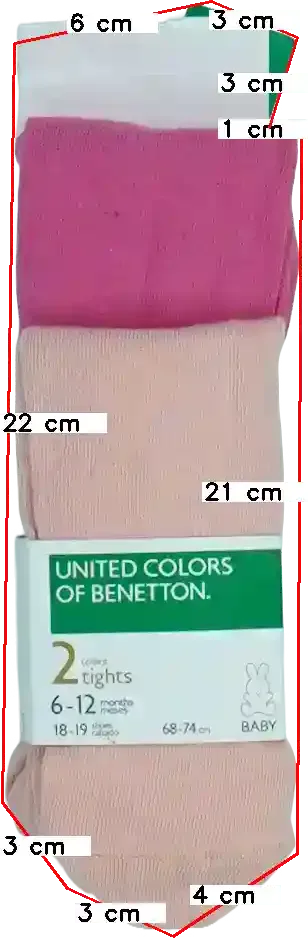 Rózsaszín Benetton Csomag - Harisnyák EU 80 / UK 9-12 hónap / US 12 hónap