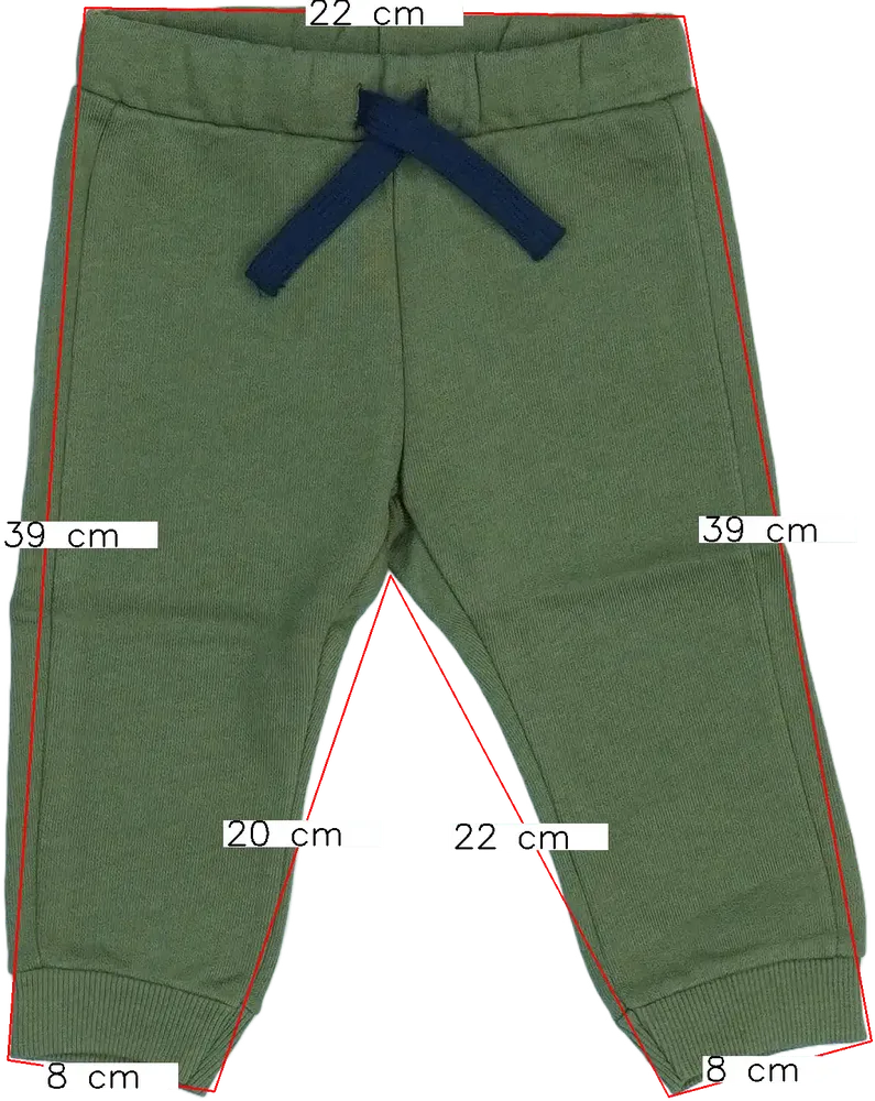 Zöld Benetton Melegítőnadrág EU 80 / UK 9-12 hónap / US 12 hónap