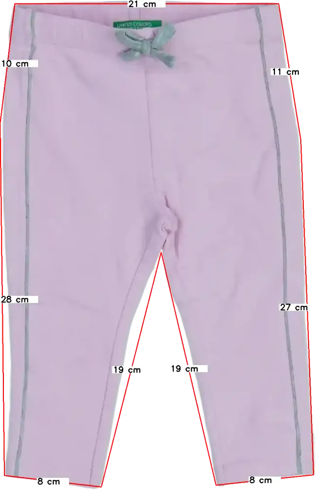 Rózsaszín Benetton Leggings EU 74 / UK 6-9 hónap / US 6-9 hónap