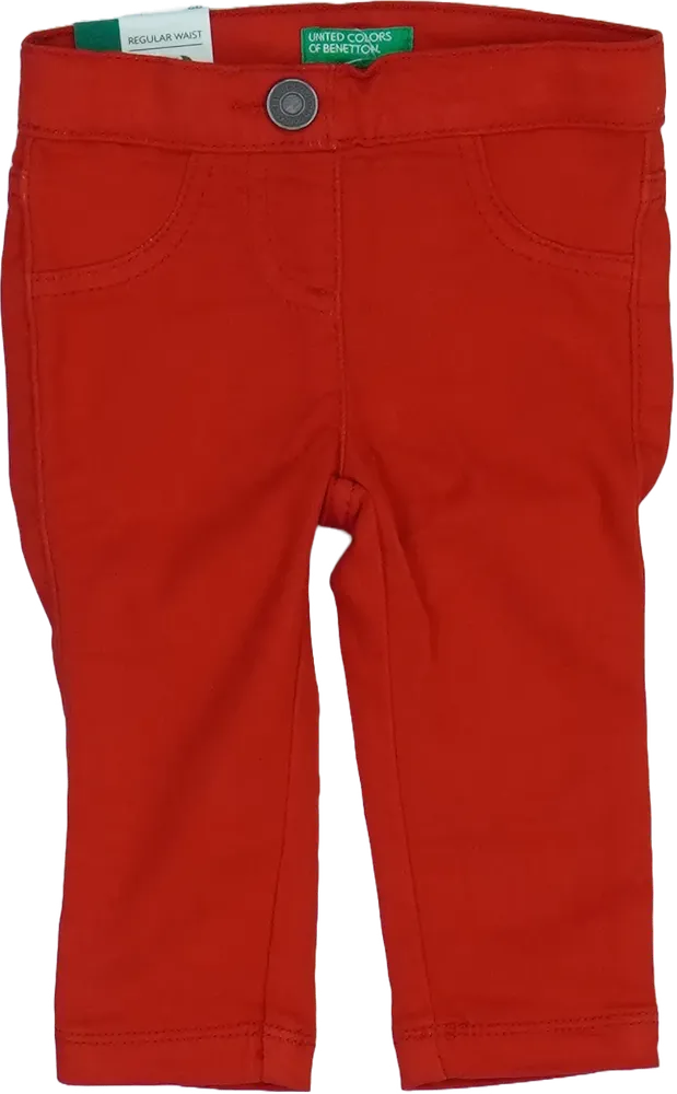 Piros Benetton Hosszúnadrág EU 74 / UK 6-9 hónap / US 6-9 hónap