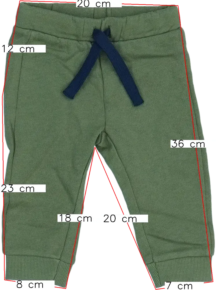 Zöld Benetton Melegítőnadrág EU 74 / UK 6-9 hónap / US 6-9 hónap