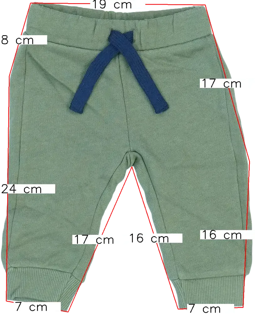 Zöld Benetton Melegítőnadrág EU 68 / UK 3-6 hónap / US 3-6 hónap