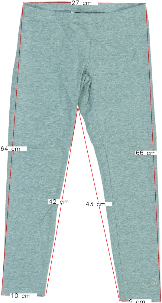 Szürke Benetton Leggings EU 128 / UK 8 év / US 8 év/M