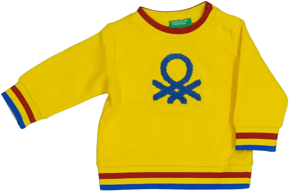 Sárga Benetton Pulóver EU 74 / UK 6-9 hónap / US 6-9 hónap