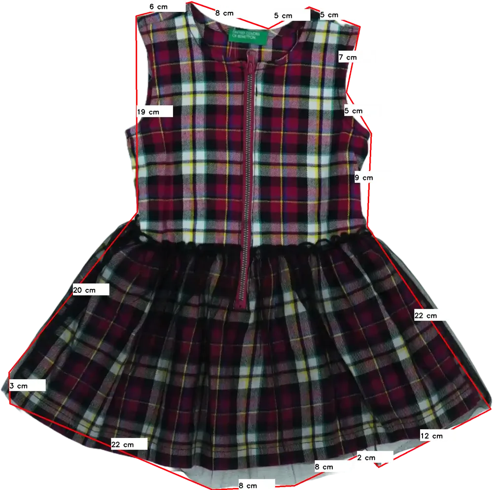 Többszínű Benetton Ruha EU 80 / UK 9-12 hónap / US 12 hónap