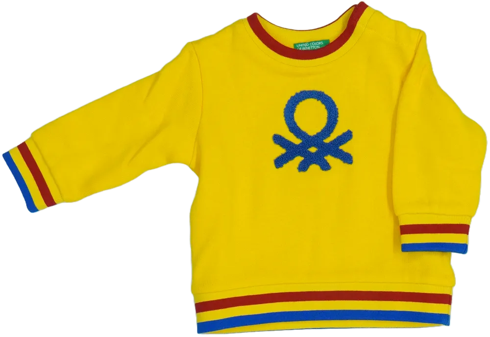 Sárga Benetton Pulóver EU 80 / UK 9-12 hónap / US 12 hónap