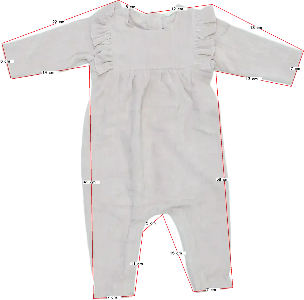 Rózsaszín Benetton Hosszú ujjú rugdalózó EU 56 / UK Újszülött / US Újszülött