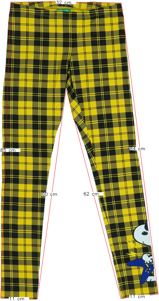Sárga Benetton Leggings EU 152 / UK 12 év / US 12 év/L