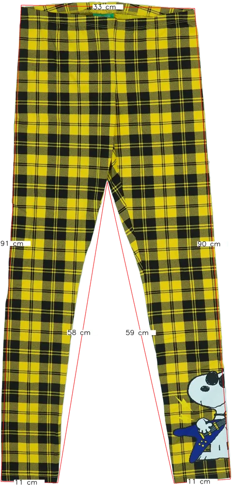 Sárga Benetton Leggings EU 164 / UK 14 év / US 14 év/XL