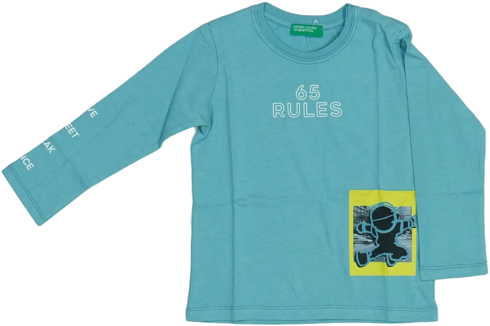 Kék Benetton Hosszú ujjú felső EU 92 / UK 2 év / US 2T