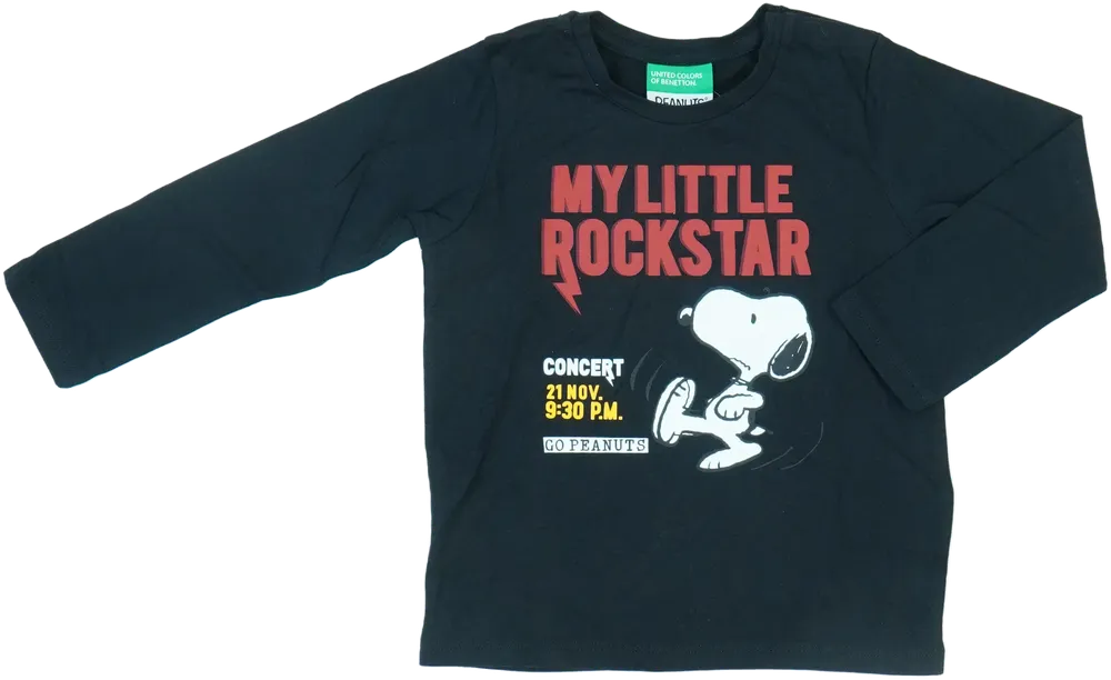 Fekete Benetton Hosszú ujjú felső EU 92 / UK 2 év / US 2T