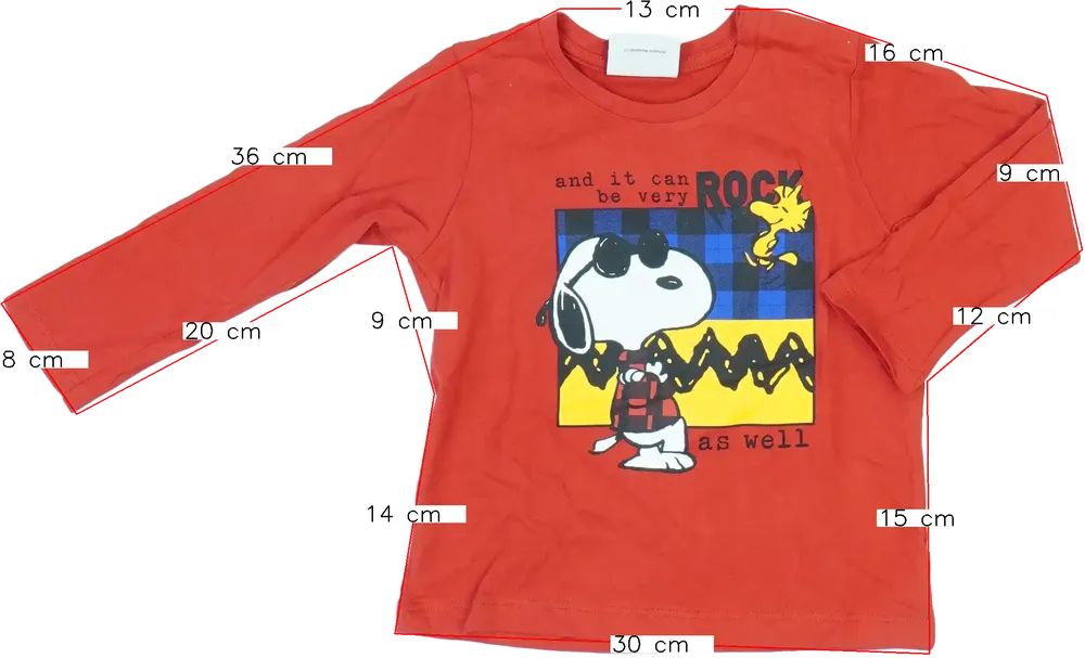 Piros Benetton Hosszú ujjú felső EU 86 / UK 12-18 hónap / US 18 hónap