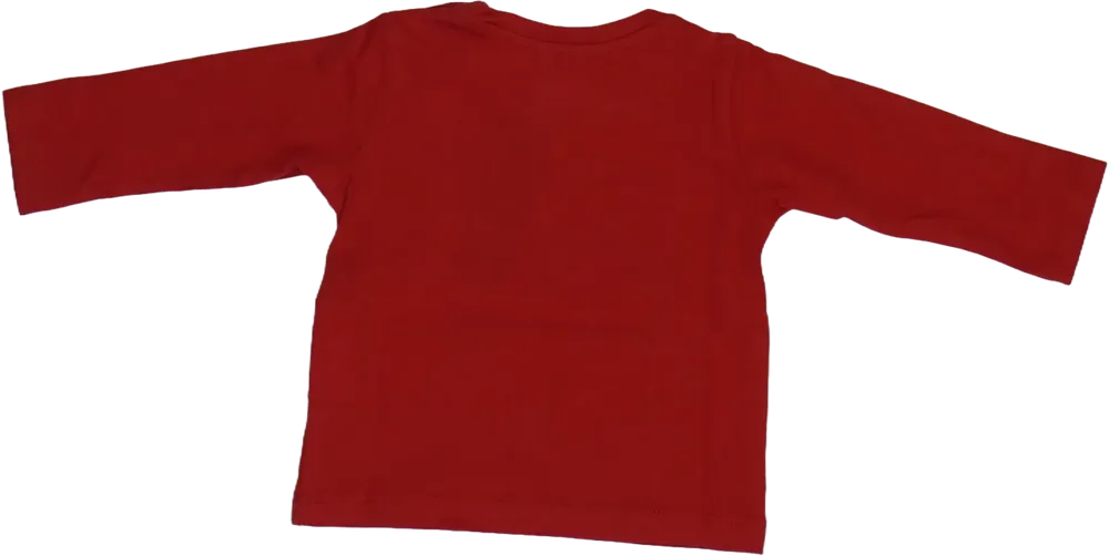 Piros Peanuts Hosszú ujjú felső EU 92 / UK 2 év / US 2T