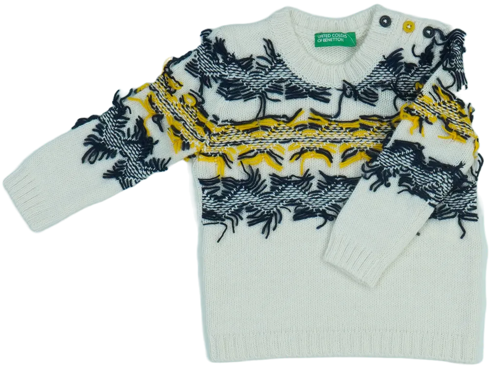 Barna Benetton Kötött pulcsi EU 74 / UK 6-9 hónap / US 6-9 hónap