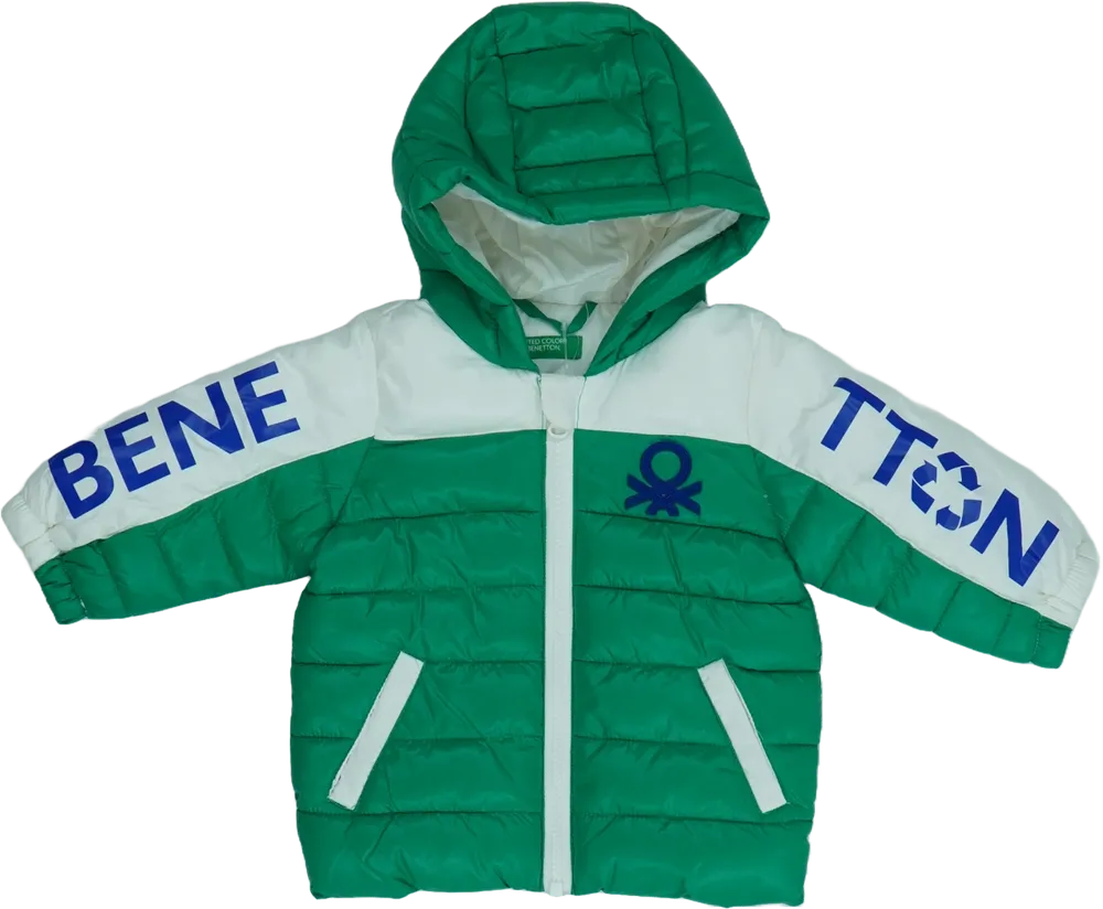 Zöld Benetton Télikabát EU 68 / UK 3-6 hónap / US 3-6 hónap