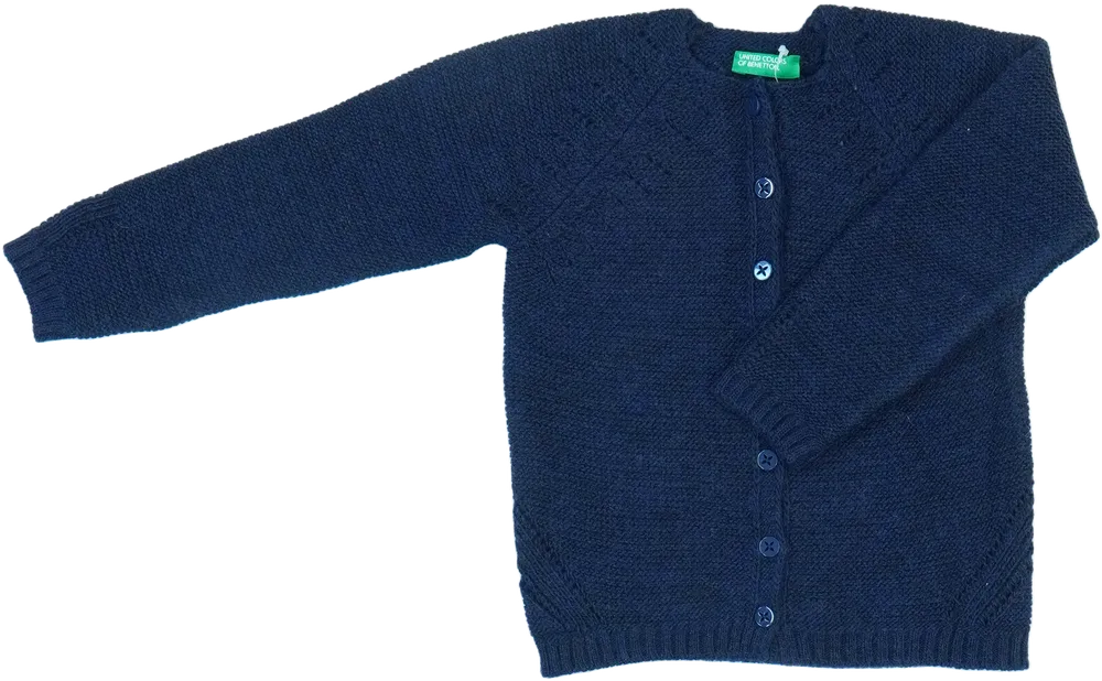 Kék Benetton Kardigán EU 98 / UK 3 év / US 3T