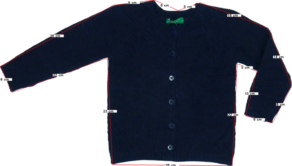 Kék Benetton Kardigán EU 80 / UK 9-12 hónap / US 12 hónap