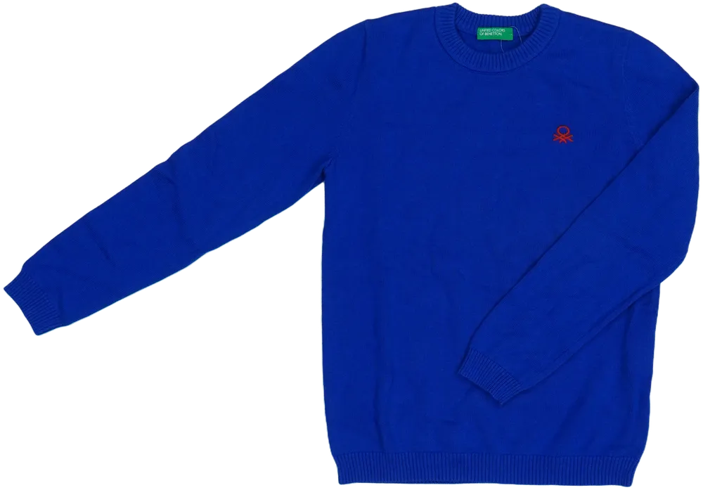 Kék Benetton Pulóver EU 128 / UK 8 év / US 8 év/M