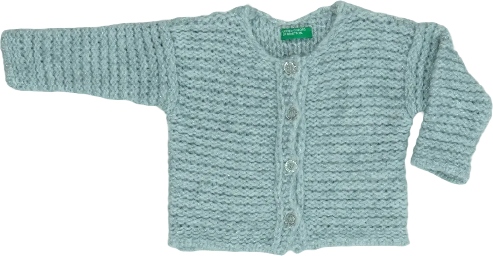 Szürke Benetton Kardigán EU 62 / UK 0-3 hónap / US 0-3 hónap