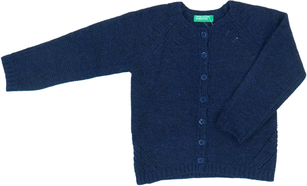 Kék Benetton Kardigán EU 92 / UK 2 év / US 2T