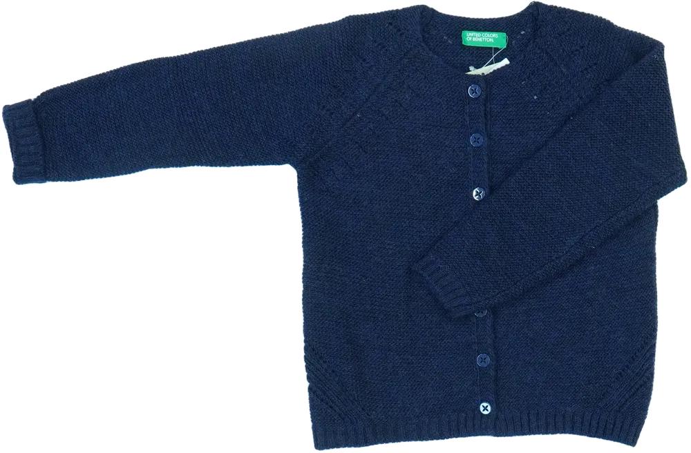 Kék Benetton Kardigán EU 104 / UK 4 év / US 4T/XS