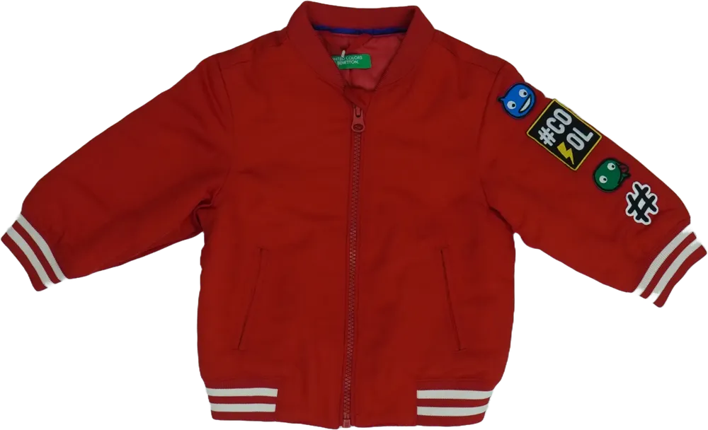 Piros Benetton Átmeneti kabát EU 98 / UK 3 év / US 3T