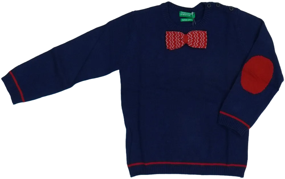 Kék Benetton Kötött pulcsi EU 98 / UK 3 év / US 3T