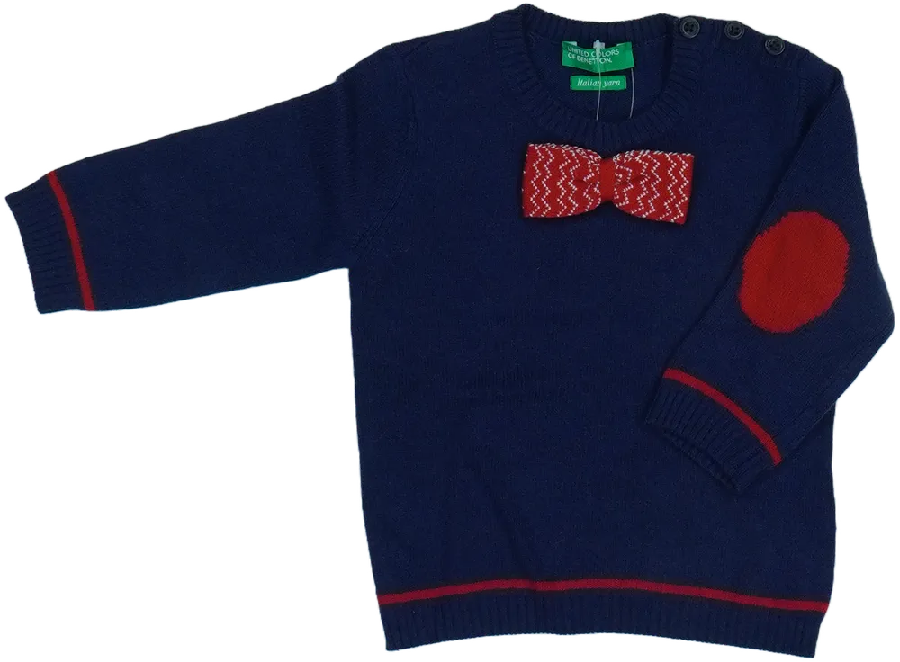 Kék Benetton Kötött pulcsi EU 74 / UK 6-9 hónap / US 6-9 hónap