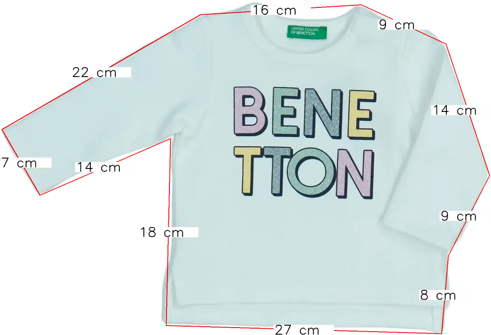 Zöld Benetton Pulóver EU 68 / UK 3-6 hónap / US 3-6 hónap