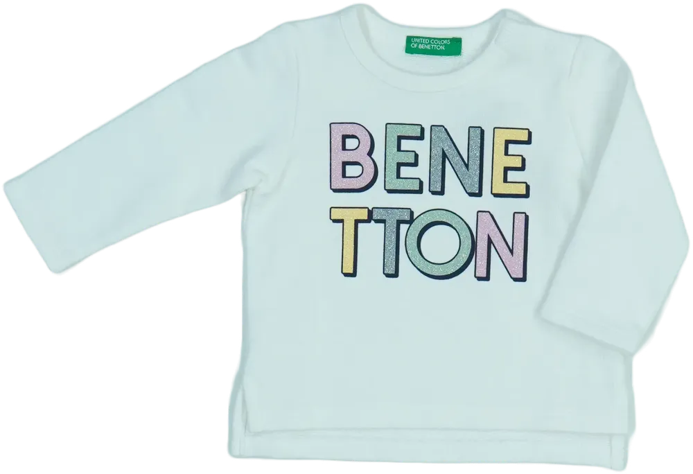 Zöld Benetton Pulóver EU 68 / UK 3-6 hónap / US 3-6 hónap