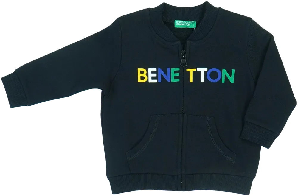 Fekete Benetton Pulóver EU 68 / UK 3-6 hónap / US 3-6 hónap