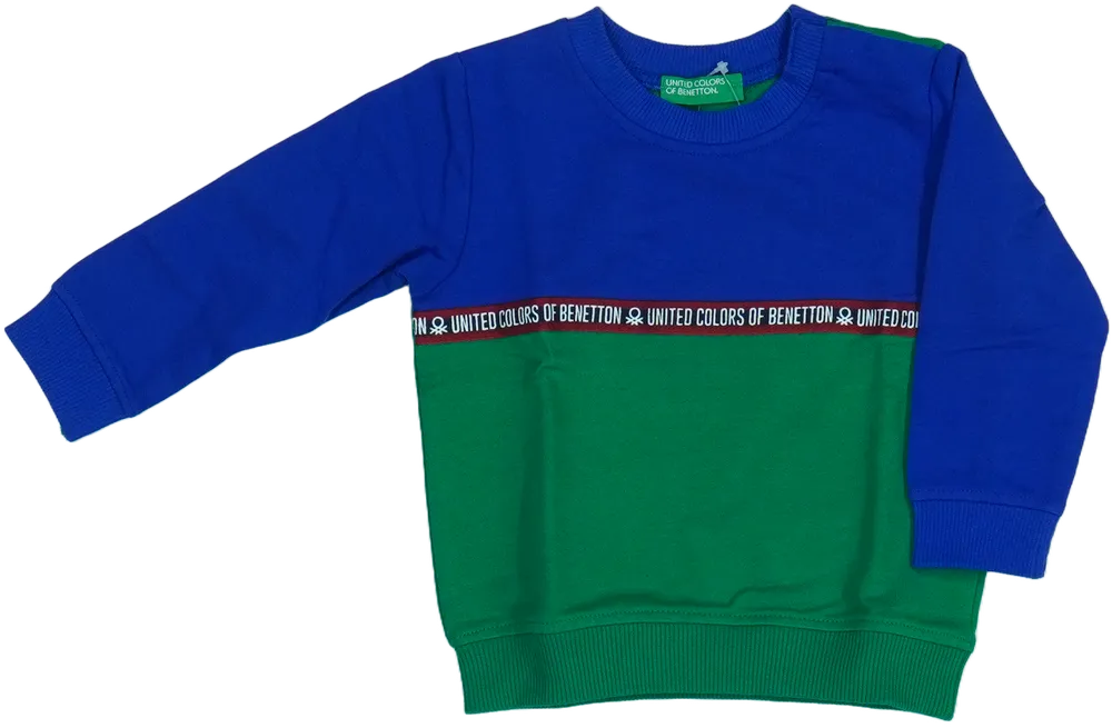 Zöld Benetton Pulóver EU 74 / UK 6-9 hónap / US 6-9 hónap