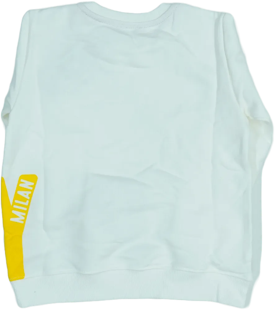 Fehér Benetton Hosszú ujjú felső EU 104 / UK 4 év / US 4T/XS