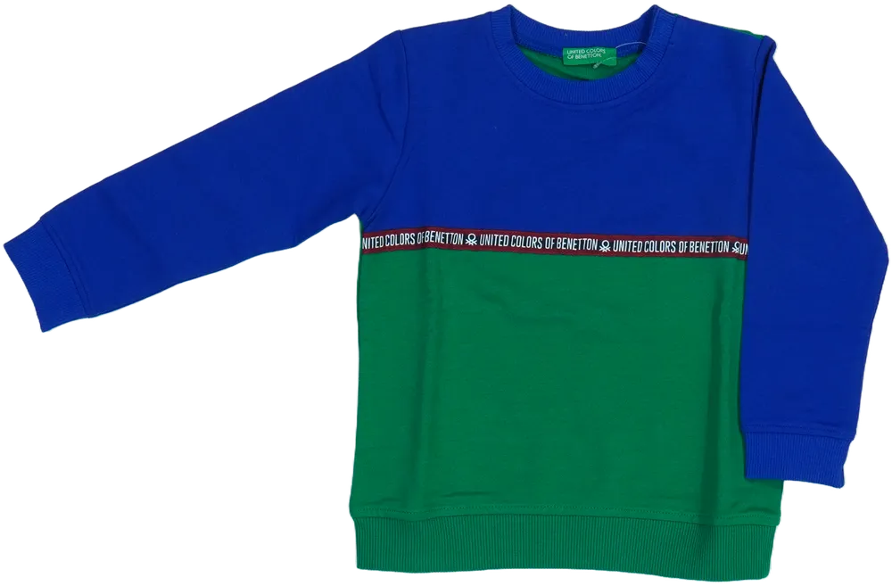 Zöld Benetton Pulóver EU 92 / UK 2 év / US 2T