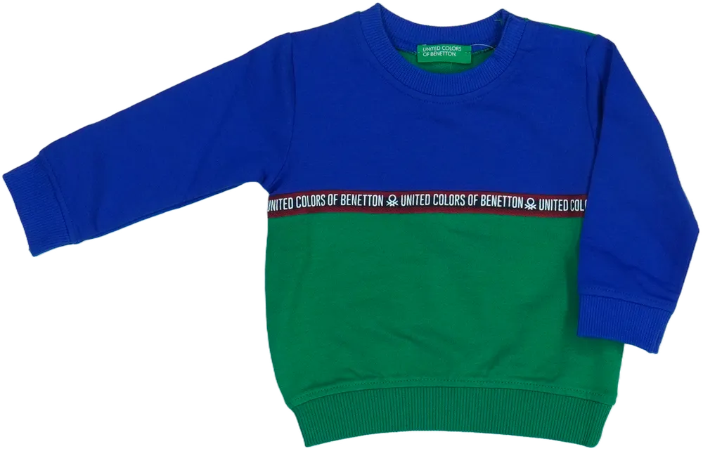 Zöld Benetton Pulóver EU 68 / UK 3-6 hónap / US 3-6 hónap